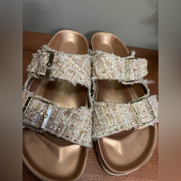 Birkenstock Arizona Leather Textile Sandals - Picture 4 of 8